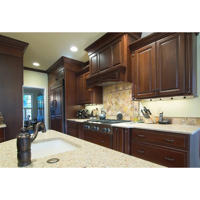 Classic ready built laminated plywood film furniture kitchen cabinet