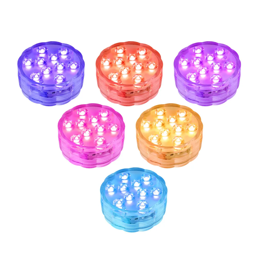 Submersible Pool Lights Waterproof Underwater Decoration Remote Controlled LED Home Swimming Pool Underwater Pond Lights