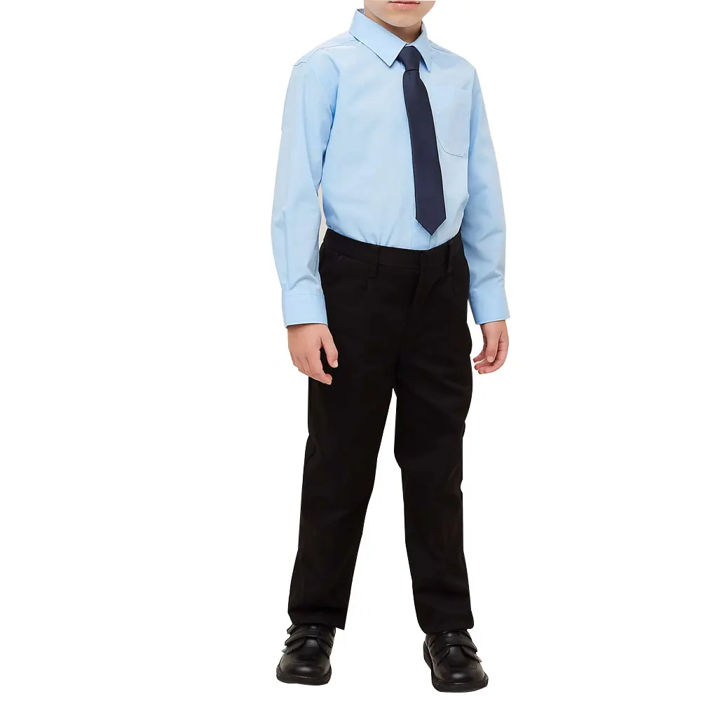 Custom Logo Kids School Uniforms For Boy Plain Professional Manufactures Comfortable School Uniforms