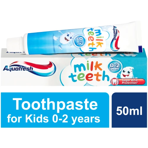 Детская зубная паста Aquafresh От 0 до 2 лет для молочных зубов 50 мл