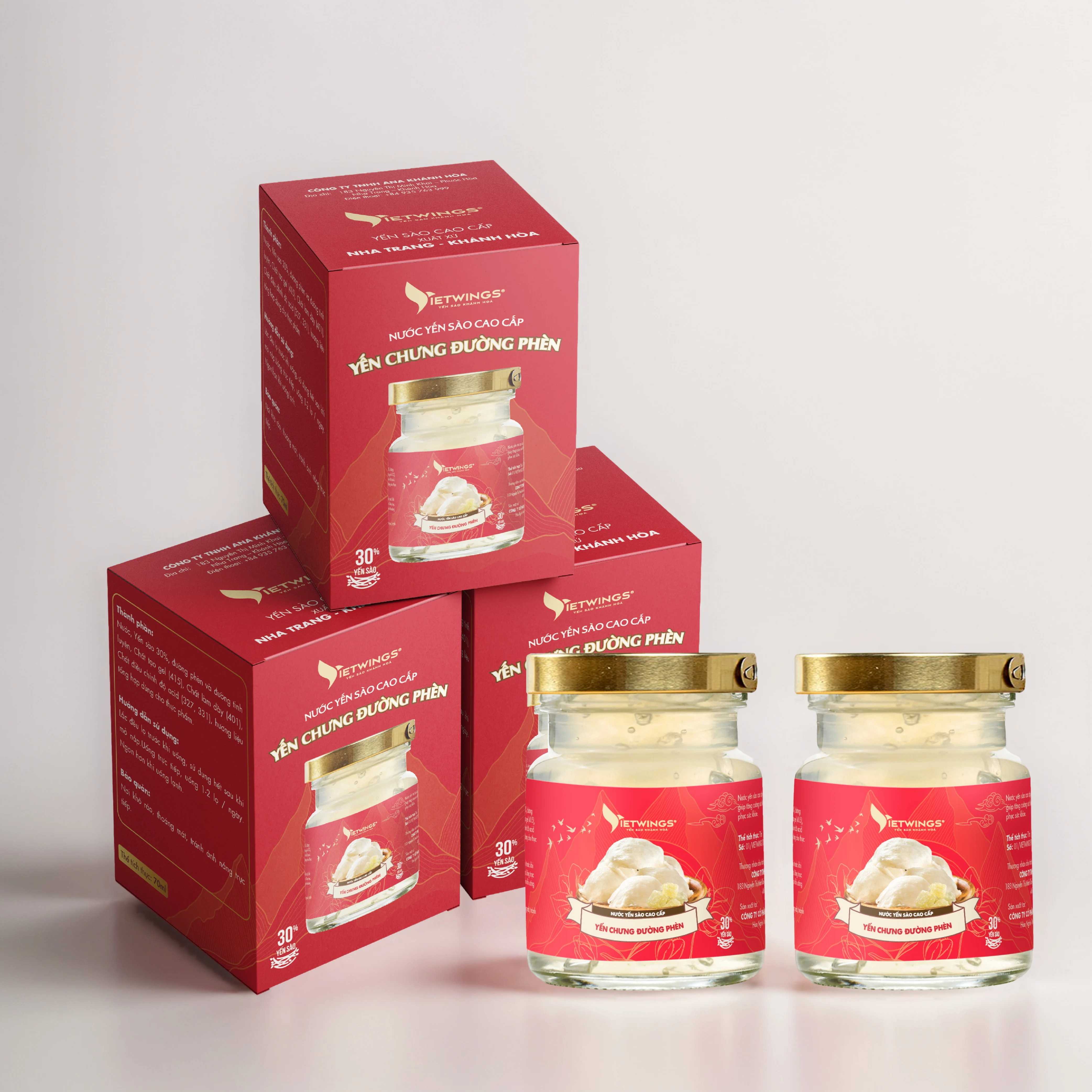 Premium Bird Nest Drinks From Vietnam 70ml No Preservatives Nutritonal Supplements Food Beverages HACCP ISO Certification