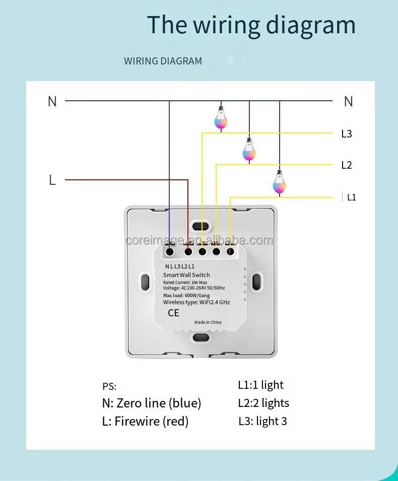 EU Standard APP Remote Control Smart Light Switch Works with Alexa and Google Home Voice Control WiFi Switch