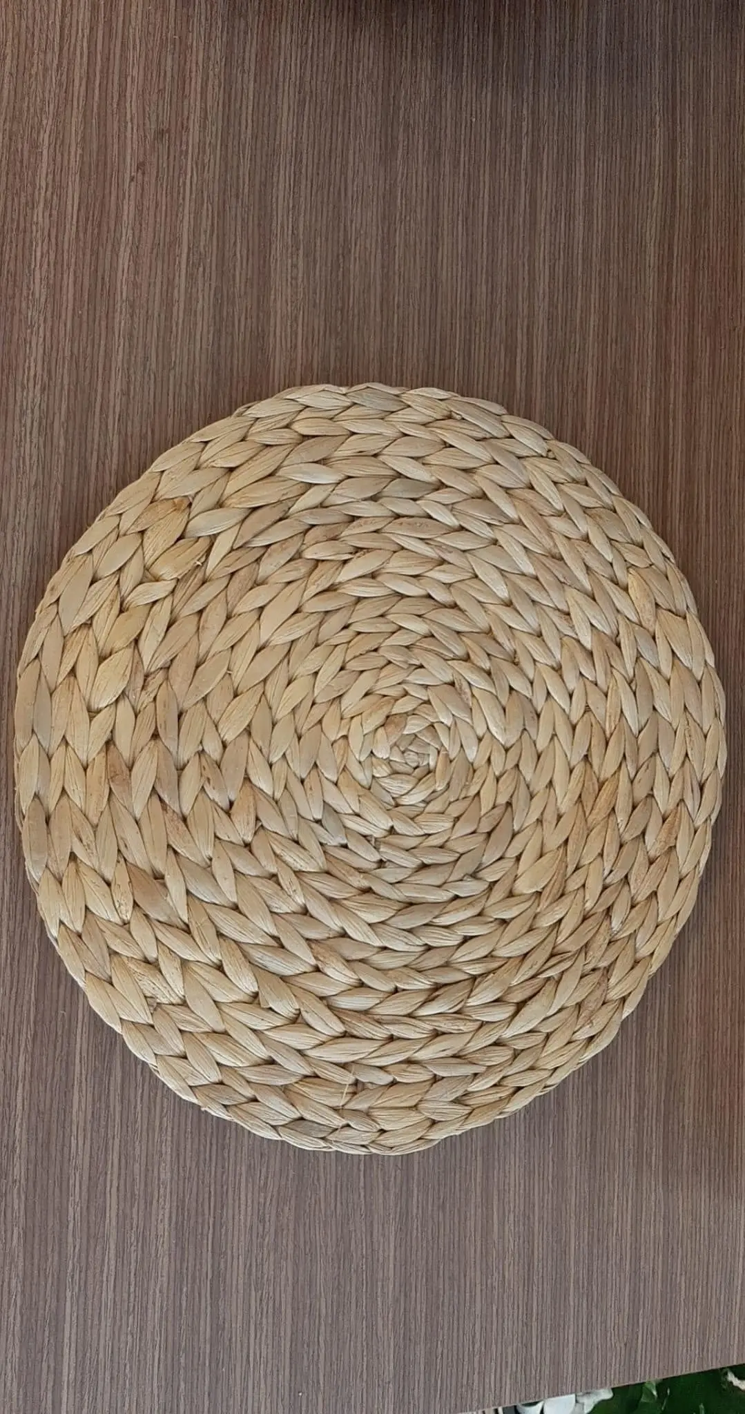 Amazon Top Selling 2022 OEM Service Water Hyacinth Round Carpets Table Mats Low MOQ HUNG TAM VN from Vietnam