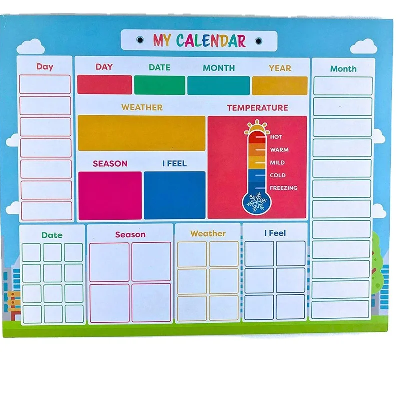 2022 Amazon Hot Sell Creative Potty Training Stylish Magnetic Kids Children Reward Chore Charts Fridge Magnet