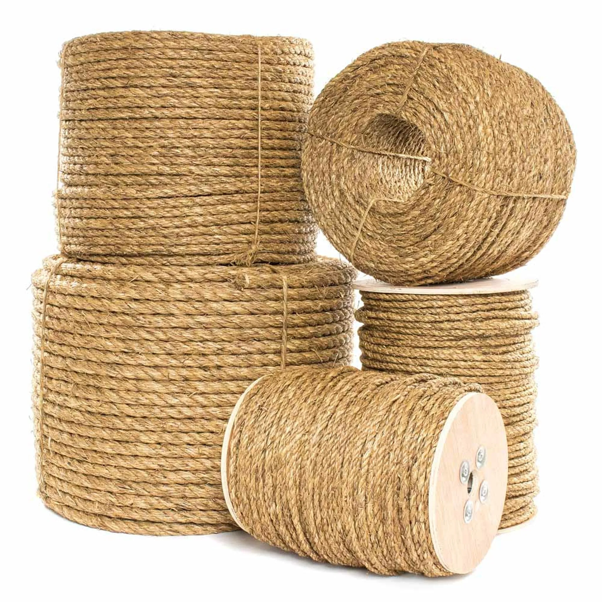 Factory Direct Supply Thickness Natural Jute Rope Twisted Hemp Rope For Craft Dock Decorative Landscape From Bangladesh