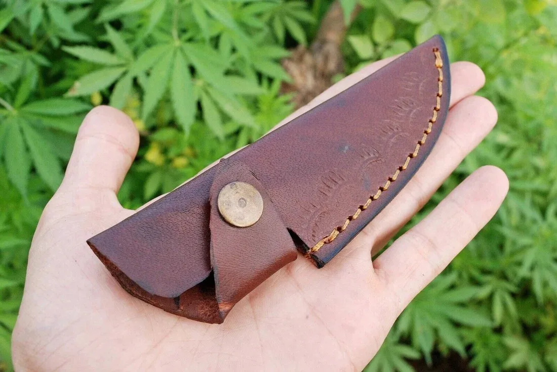 Custom Handmade Fixed Blade Knife Leather Sheath Covers High quality Knife  Chef Knife