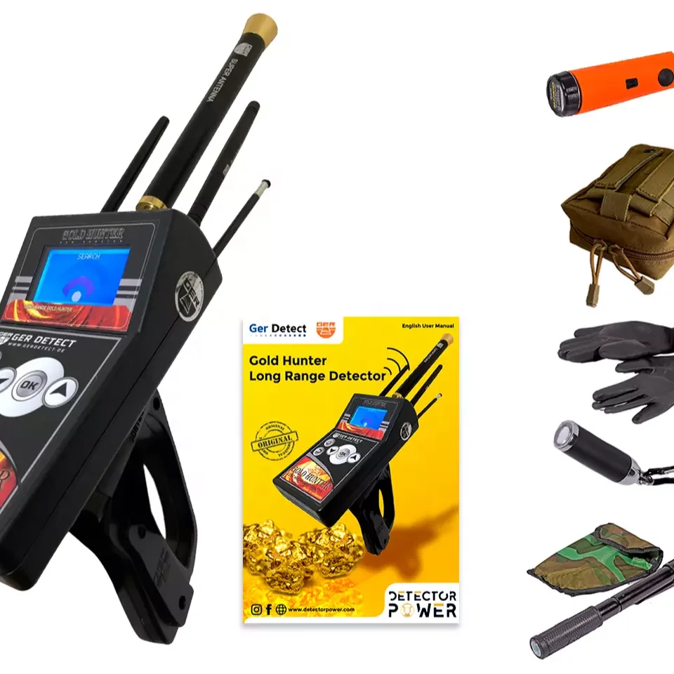 ORDER New Original Outdoor GER Detect Hunter Metal Detector Best Geolocator for Gold with Pinpointer