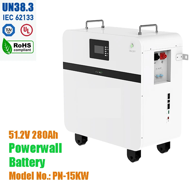 New51.2V 280Ah power wall lithium battery ESS Power-wall Portable LiFePO4 Lithium Battery for solar power battery storage system