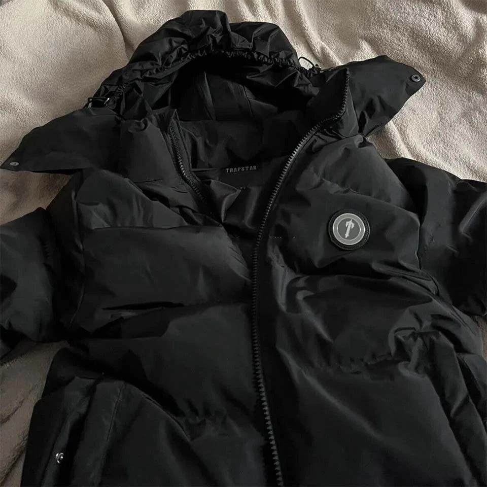 2024 Premium Quality Trapstar Decoded Hooded Puffer Jacket Wholesale Customize Puffer Jacket
