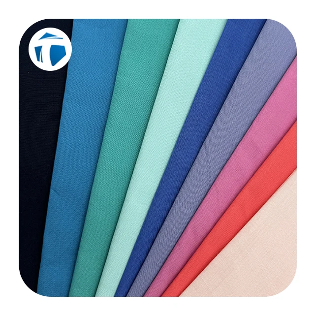 Tc отбеленная/окрашенная Поплиновая ткань 76617 Trueran футболка однотонная тканая легкая прокладка Bci 100 г/м2 110*76
