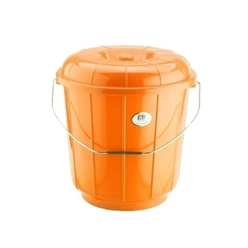 Manufactures 11 Liter Large Plastic Bucket Household multifunctional plastic water PP bucket steel handle with lid