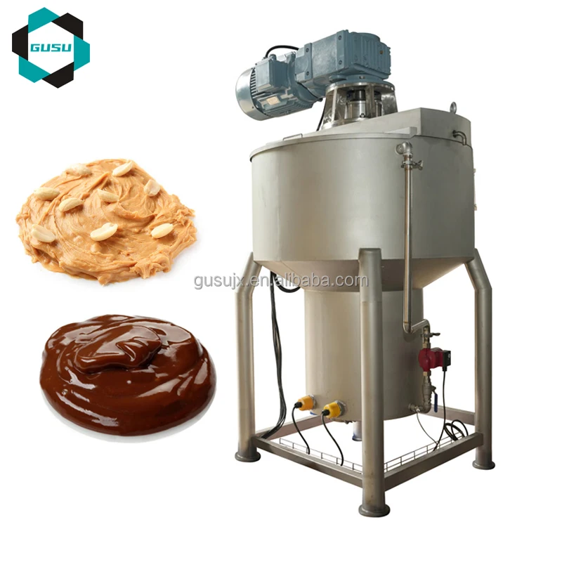 Gusu New 1000Kg Liquid Chocolate Ball Mill Grinding Machine for Chocolate grinding with Efficient Motor Component