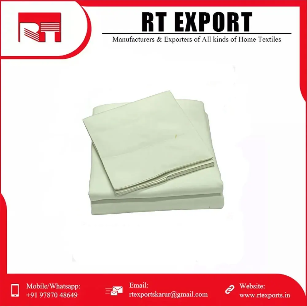 New Arrival Best Selling Bed Sheet Set Custom Design 100% Cotton Bedding Sets Indian Manufacturer