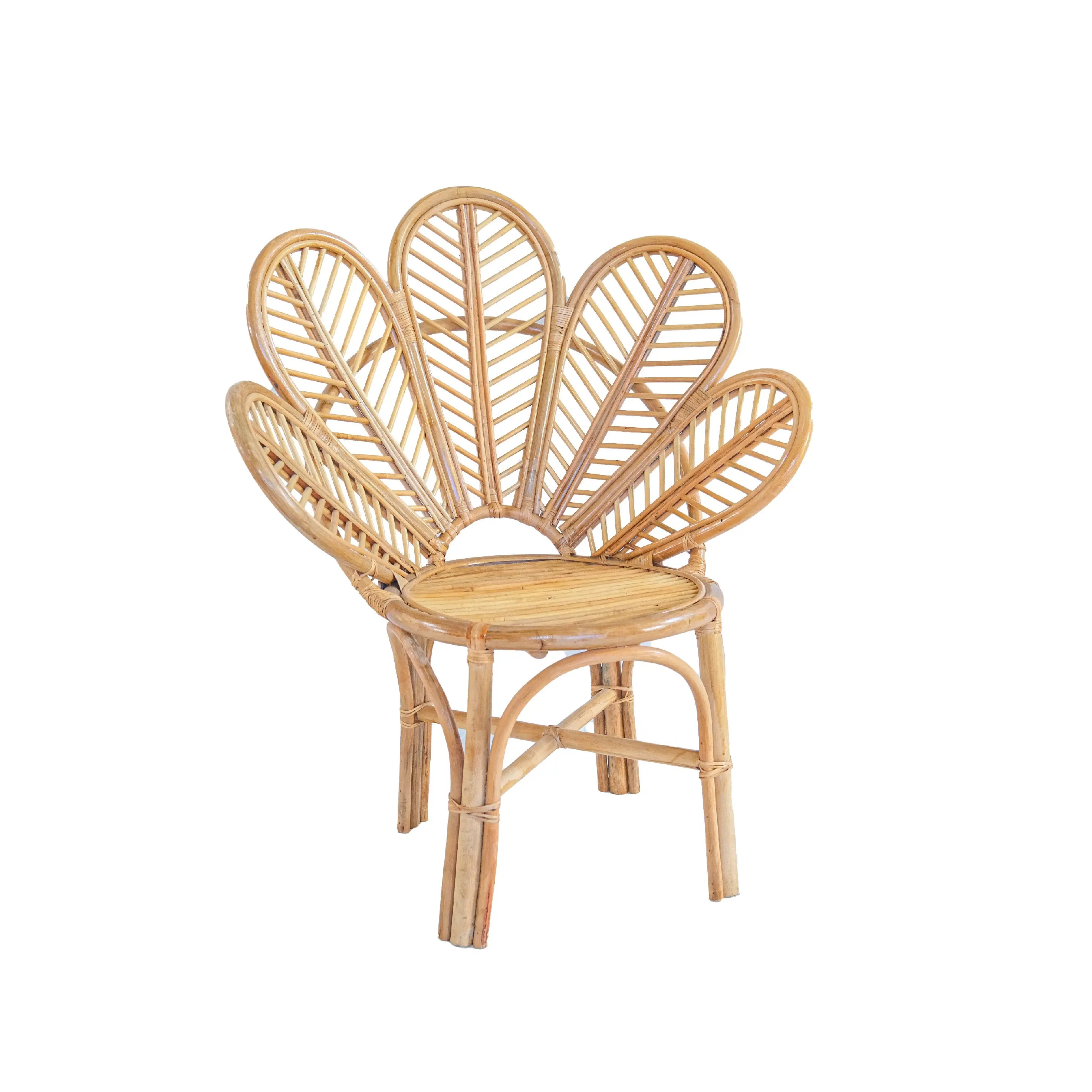 Оптовая продажа высокое качество простой маленький домашний ретро-прямоугольный кофейный стул из ротанга сделанный Вьетнама