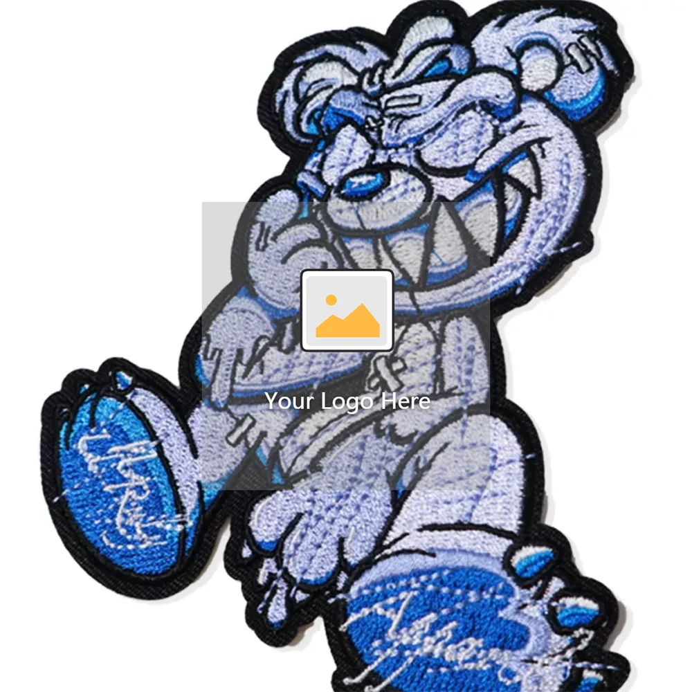 Нашивка из ткани с вышивкой на заказ нашивка утюгом тигром Аппликации вышивка нашивки животными