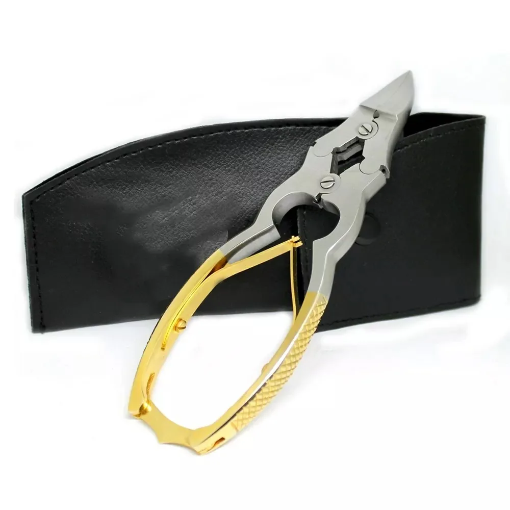 Лидер продаж высококачественные кусачки для маникюра из нержавеющей стали изогнутые ногтей с толстым