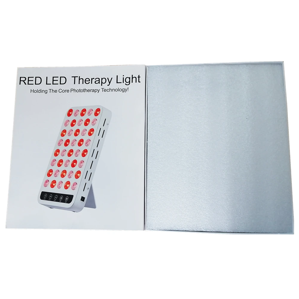 Portable PDT 660nm 850nm therapy panel face target body 40 leds 120W red NIR anti-aging light therapy lamp