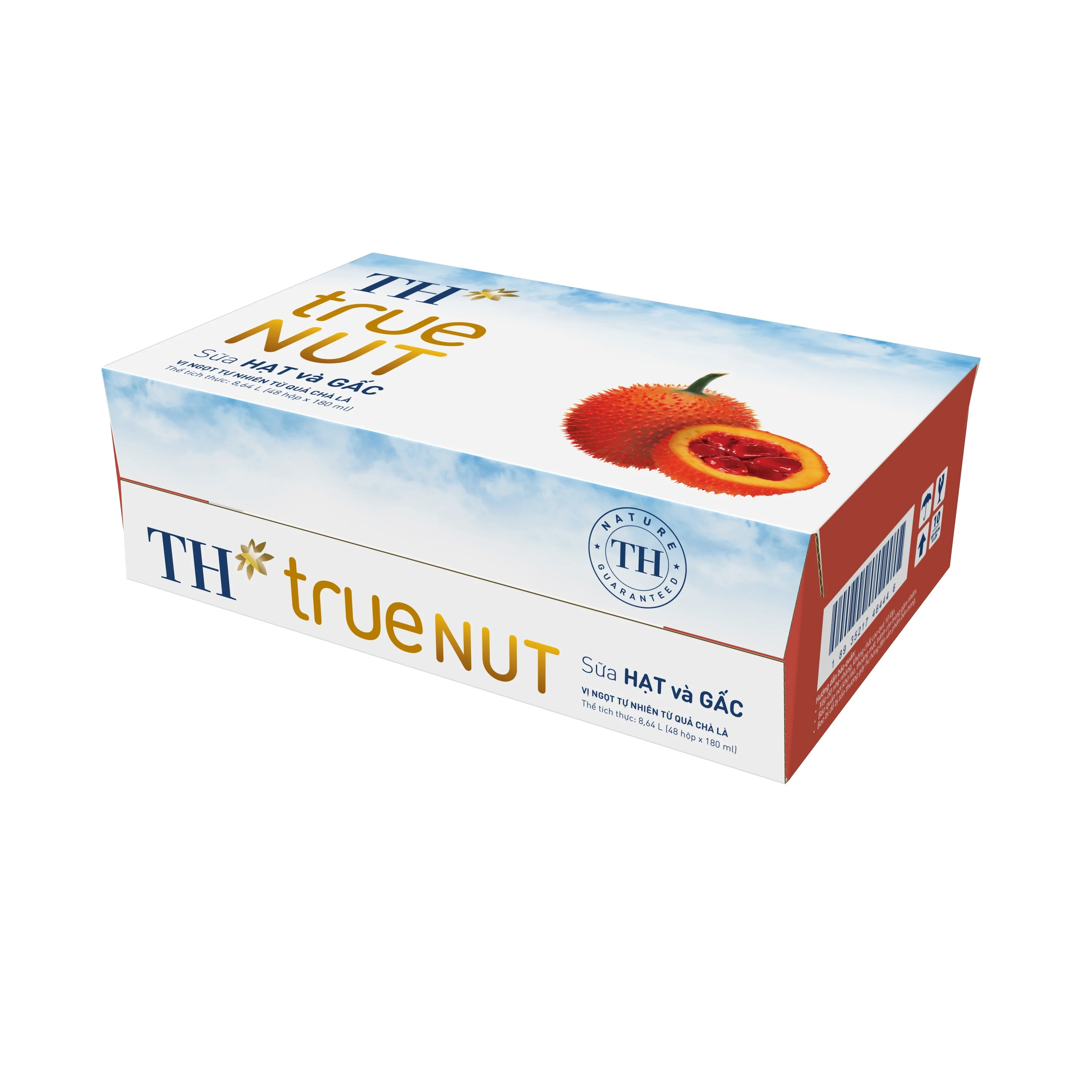 Nuts and Gac Milk TH True NUT 180 ml Box Packaging Original Flavor Nutritious Blended Dairy Products Nut Milk