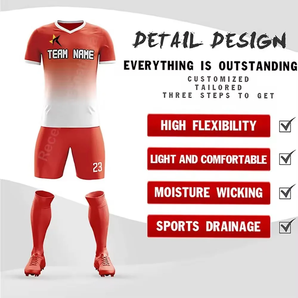 soccer uniform kit V-neck premium sublimation made in Pakistan top quality jersey custom design