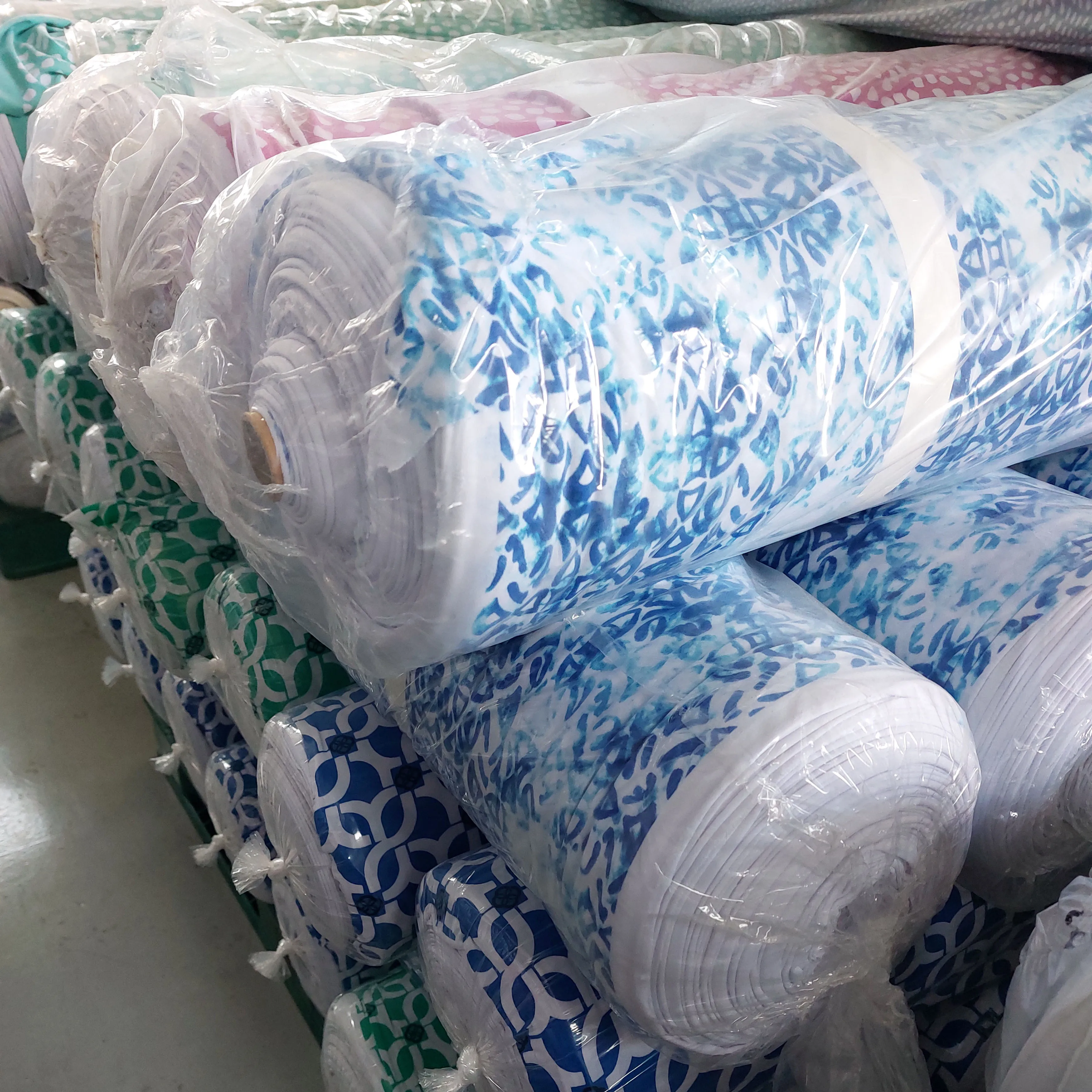 Jenny stock lot. Korea stock best quality ITY Print fabric textile beautiful flower design 95% polyester 5% spandex