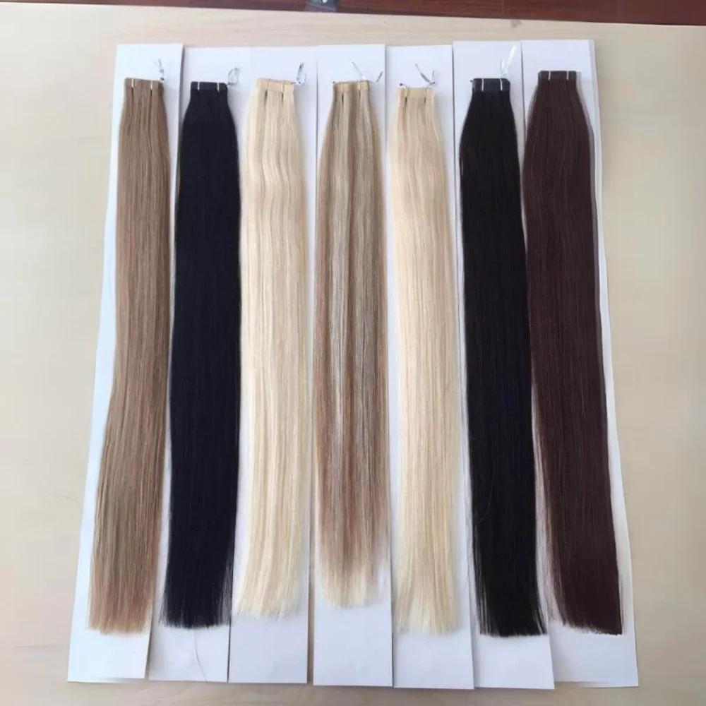 Unprocessed human hair extensions natural Straight bundle temple raw virgin indian human hair