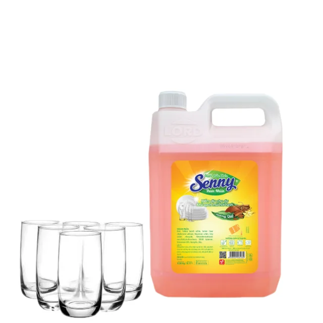 Dishwashing Liquid Senny Cinnamon 9.36kg  Free Sample Vilaco Brand For Kitchen Made In Vietnam Manufacturer