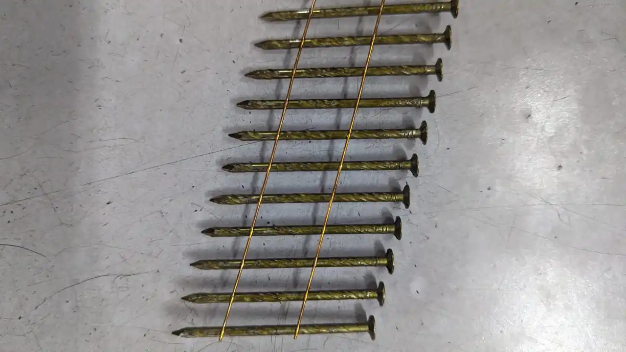 For Coil Nailer Top Quality Factory Direct 15 Degree Flat Head Wire Collated Nail Coil Nail 2 1/4 Framing Nail