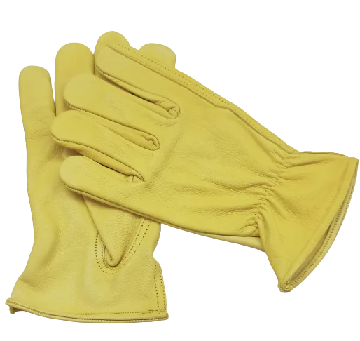 DRIVING GLOVES AB Grade Grain Leather Safety Hand Protective Leather Work Gloves Heavy Duty Leather PPE Worker Gloves KT