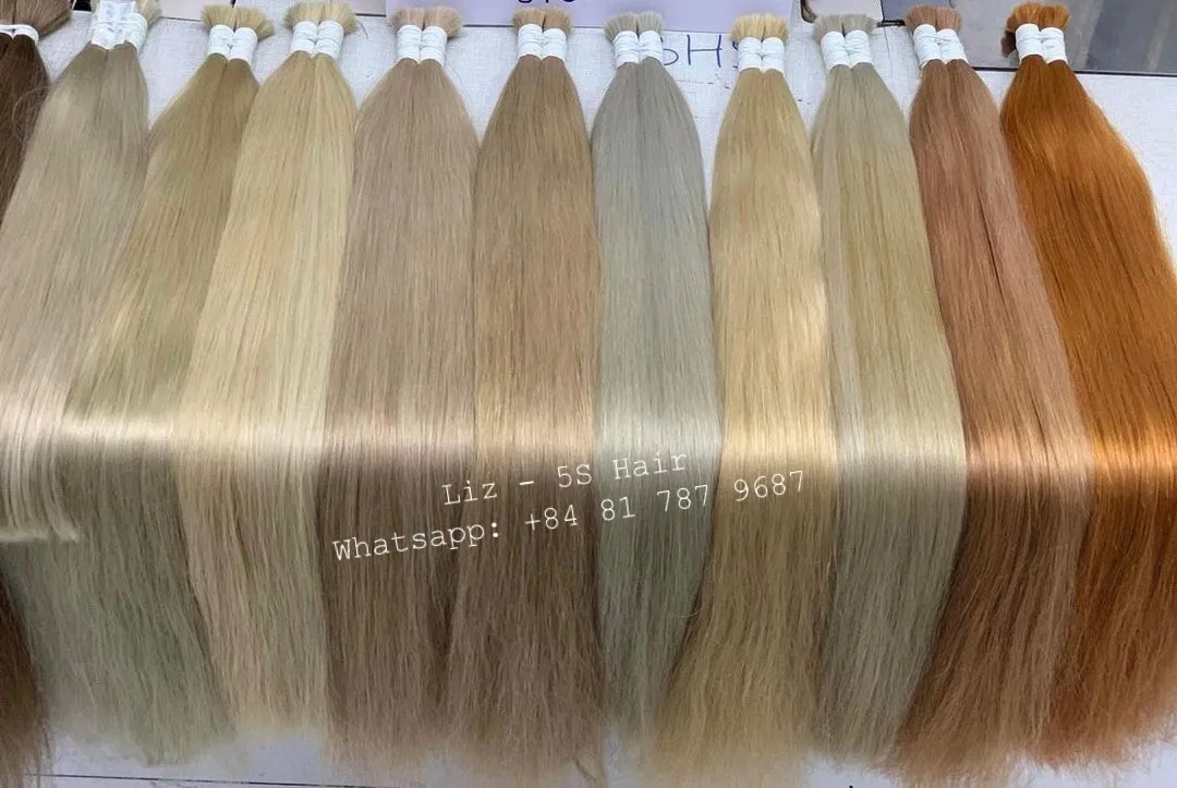 Hair Bulk Russian Hair Top Selling Natural Straight  Virgin Hair, Raw Hair, Vietnam Hair Vendors
