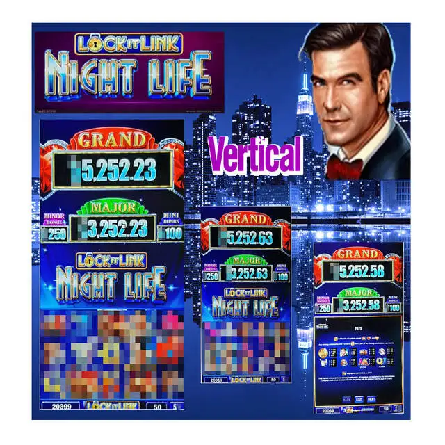 Vertical  Lock it Link 4 in 1 game  for coin operated  machine juego de tragamonedas WMS 550 POG factory direct sale
