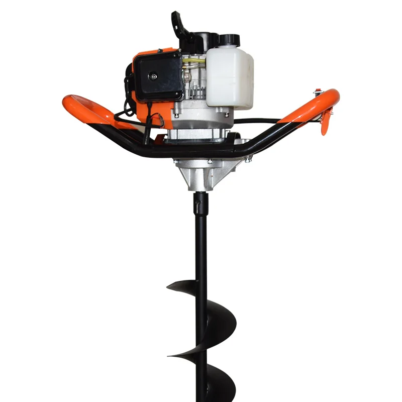 Fmai Professional Power 52cc Gas Power Post Hole Digger Ground Drilling Machine Earth Auger Ice Auger Digging