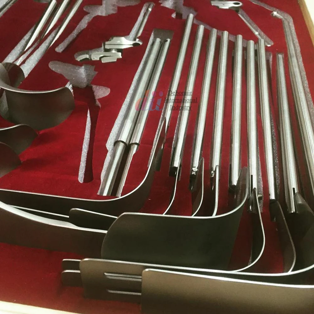 Omni Tract Surgical Table-Mounted Abdominal Retractor Set - Stainless Steel Abdominal Surgery Equipment for Precision Procedures