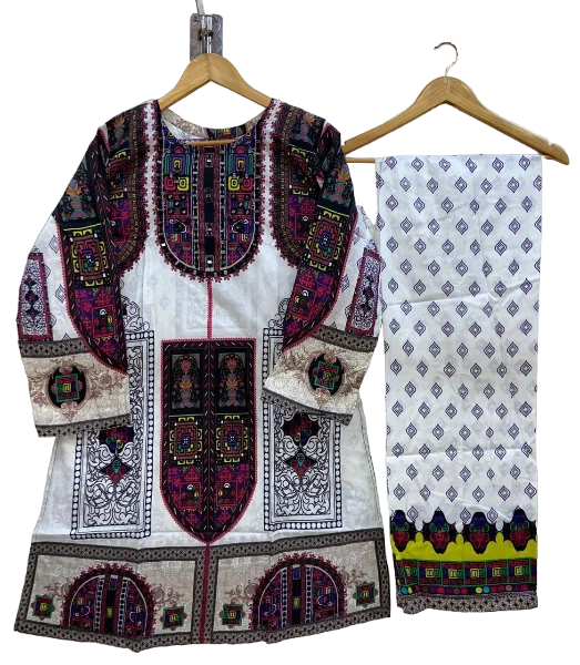 Pakistani salwar kameez готовые 2024 женские костюмы с вышивкой на лужайке/Хлопковые