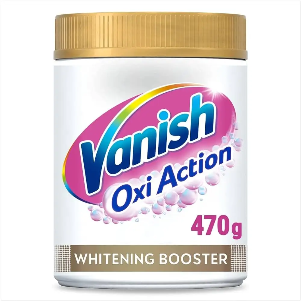 Vanish Oxi Action Power White Stain Remover Powder for White Laundry, Stain Remover without chlorine