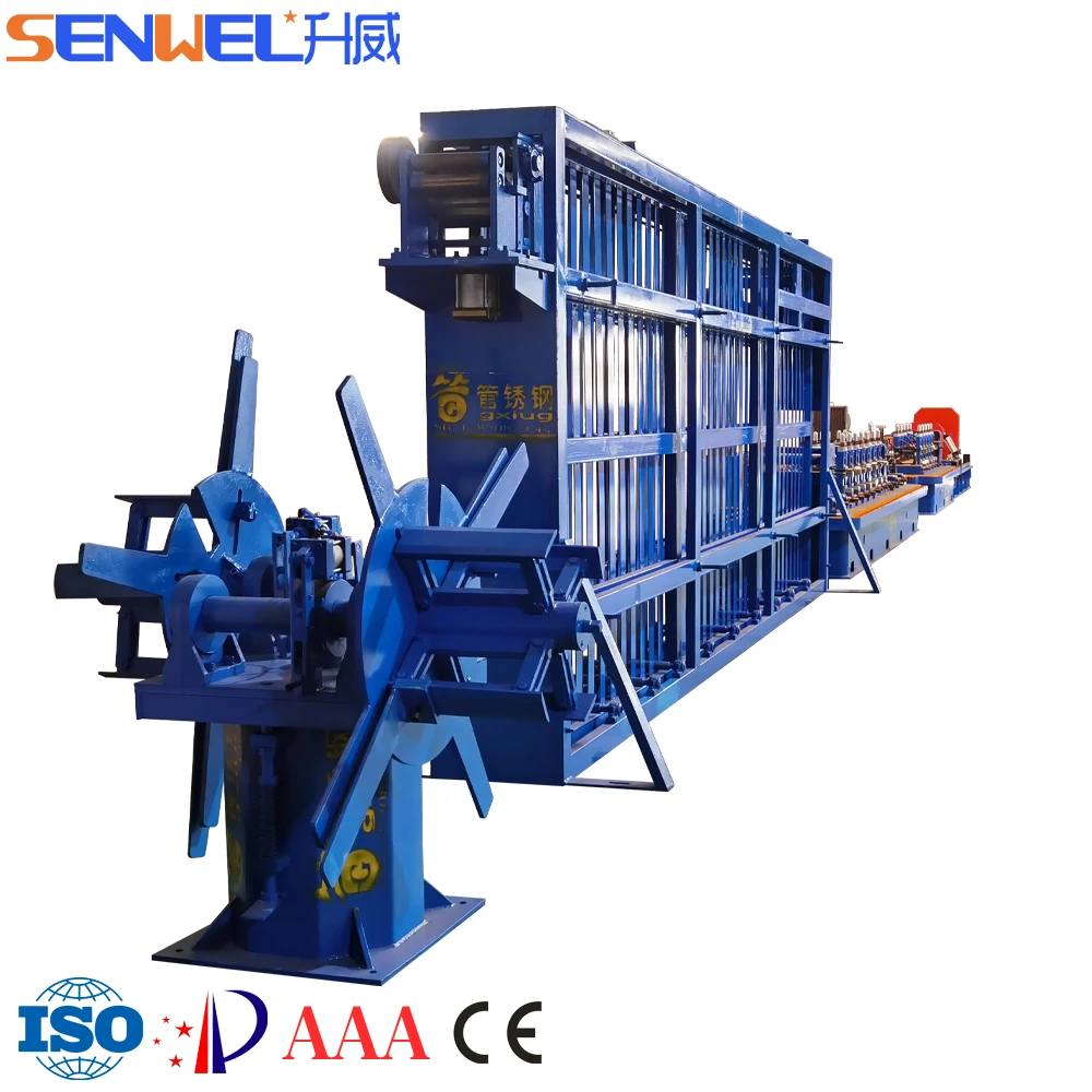 CRC HRC CS MS GI HF High Frequency Weld Pipe Making Machine Equipment ERW Tube Mill Production Line Manufacturer Supplier Price