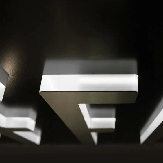 Office Wall Business Signs Backlit Metal Logo Signage Lighted 3d Lighting Letters Led Sign