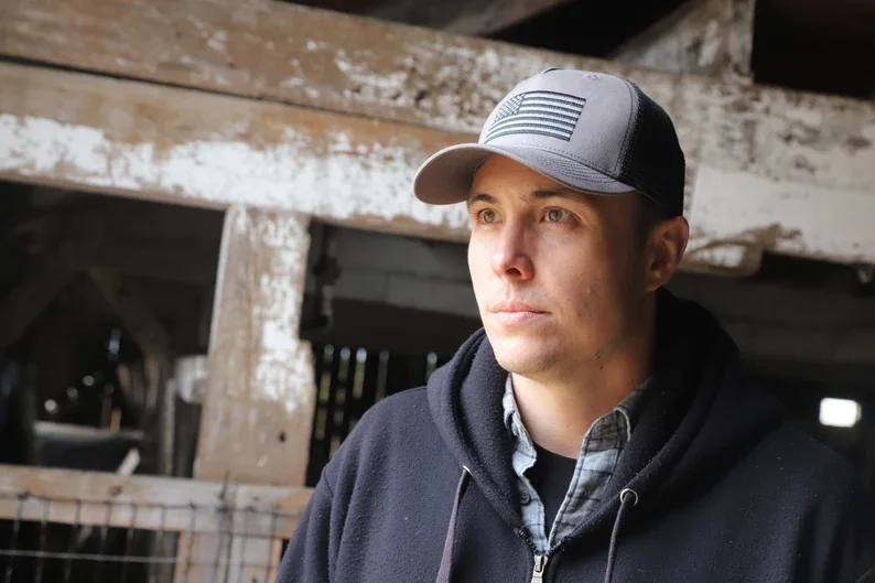 International Tie  Black & Grey American Flag Snapback Baseball Hat Custom Hat Wholesale Hat