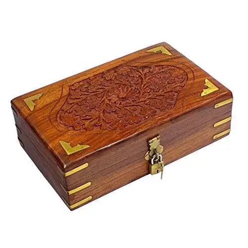 The Box Is Stained By Hand And The Artisan Attempts A Rustic And Attractive Appearance Or Vintage Look Diy Custom Wooden Box