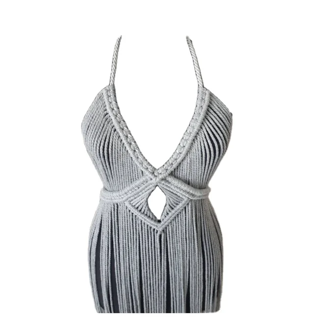 macrame swimwear festival costume  Beach wedding dress Macrame dress festival outfit