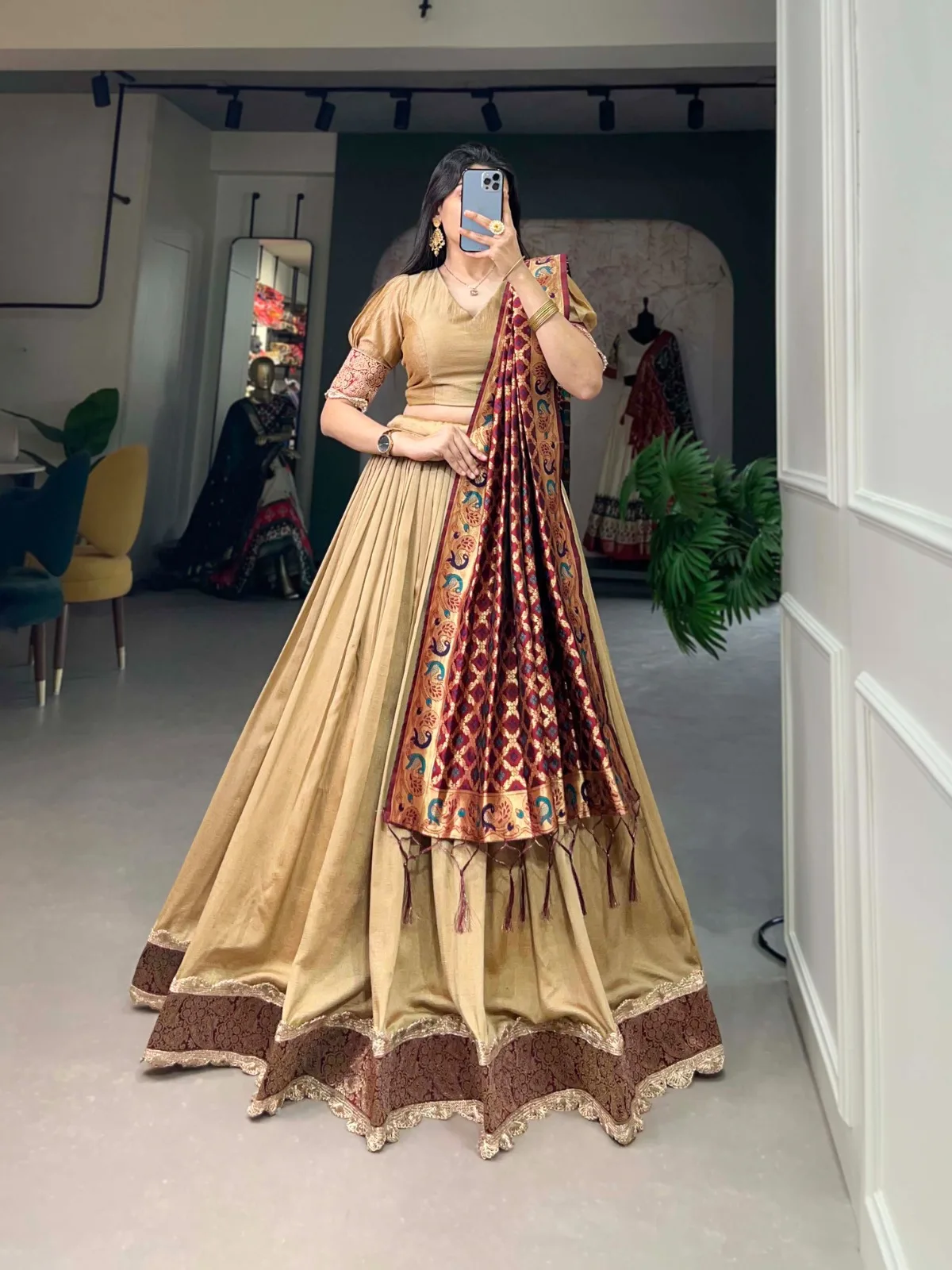 Designer Silk Lehenga with Zari Weaving blouse and designer fancy dupatta, Designer Lehenga Bridesmaids lehenga choli.