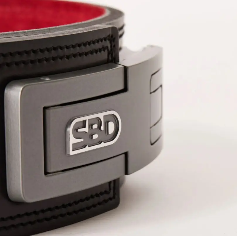 New SBD Logo on buckle and embossed in the leather Additional colourfast additive for the red suede