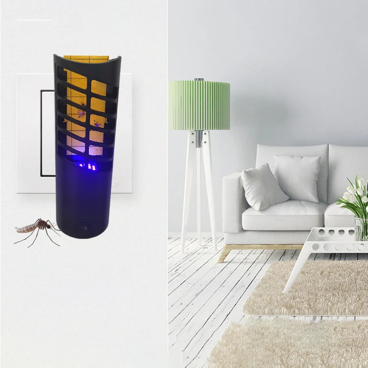 Home Kitchen Indoor ABS Black 120V 60hz Pest Control Bug Zapper Electric Fly Mosquito Sticky Trap Insect Lamp