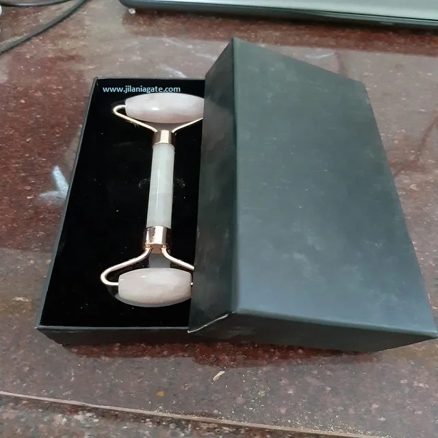 Best Seller Facial Massage Rose Quartz Stone And Jade Roller Massager For Face Beauty Pink Sale Gifts | Buy Jilaniagate
