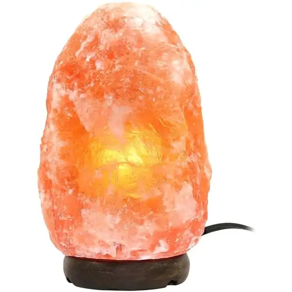 promotionCrystal Himalayan Salt Lamp Natural Hand Carved Small Size Red Salt Lamp For Home Decor Holiday Gift With Bulb And Cord