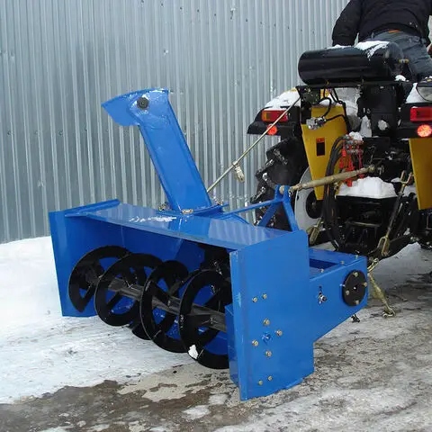 skid steer attachment snow blower