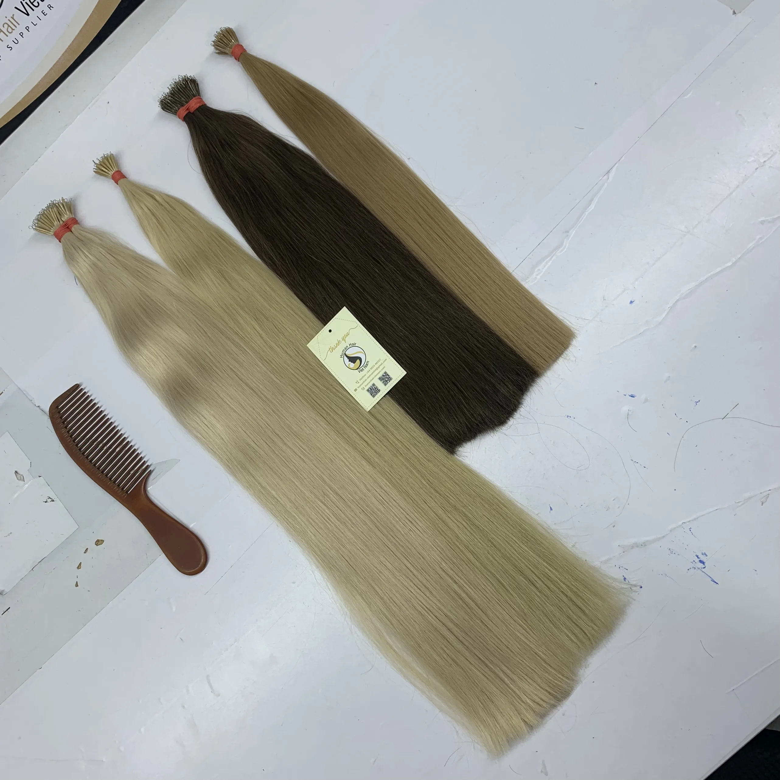 Latest Available In Stock Human Hair Vietnam Pre Bonded Tip Raw Virgin Hair Vendor Nano Tip Hair Extension