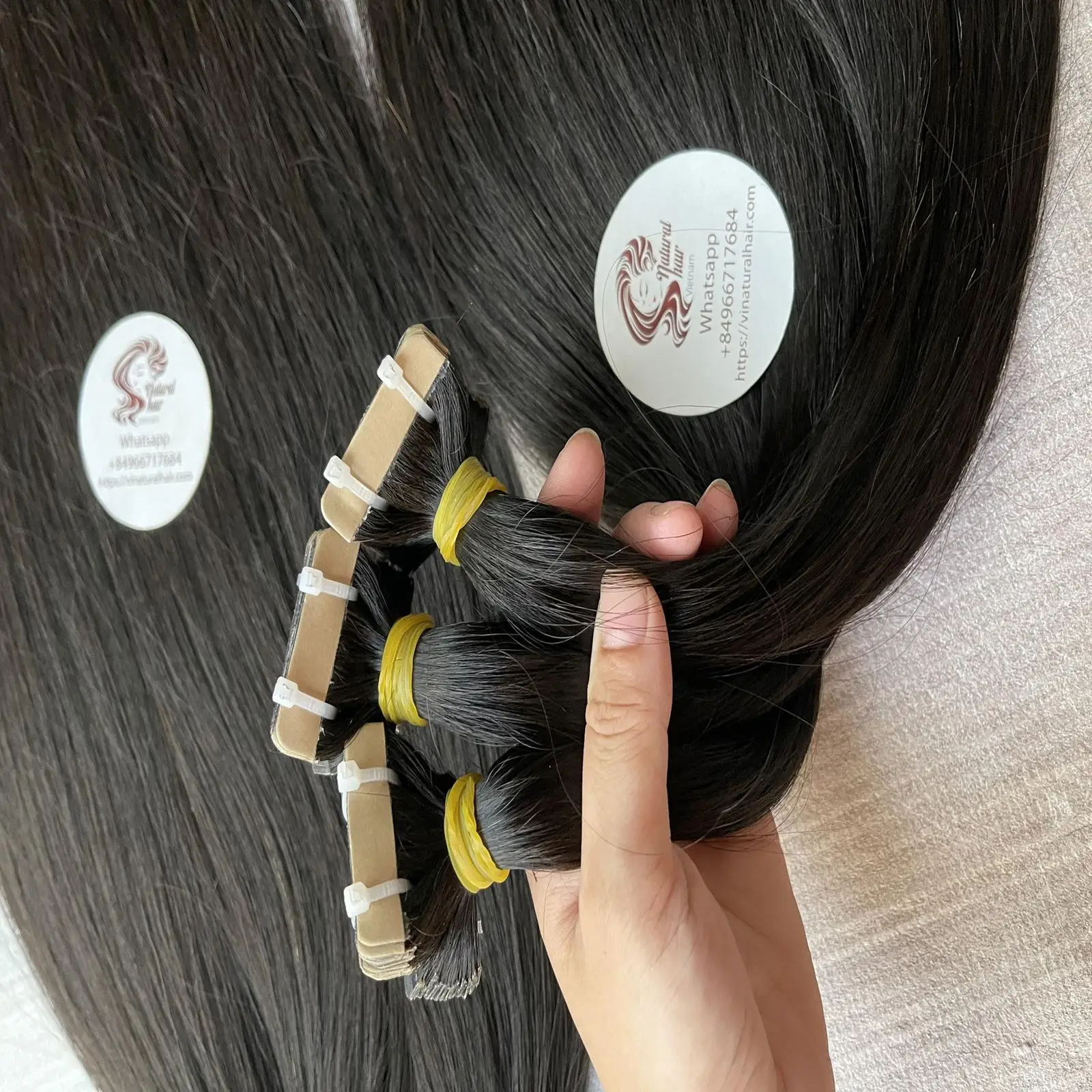Wholesale Top Quality Tapein Remy Raw Hair 100% human 24 26 28 Inches 12A Vietnamese Blond Virgin Plus Human Hair Tape In