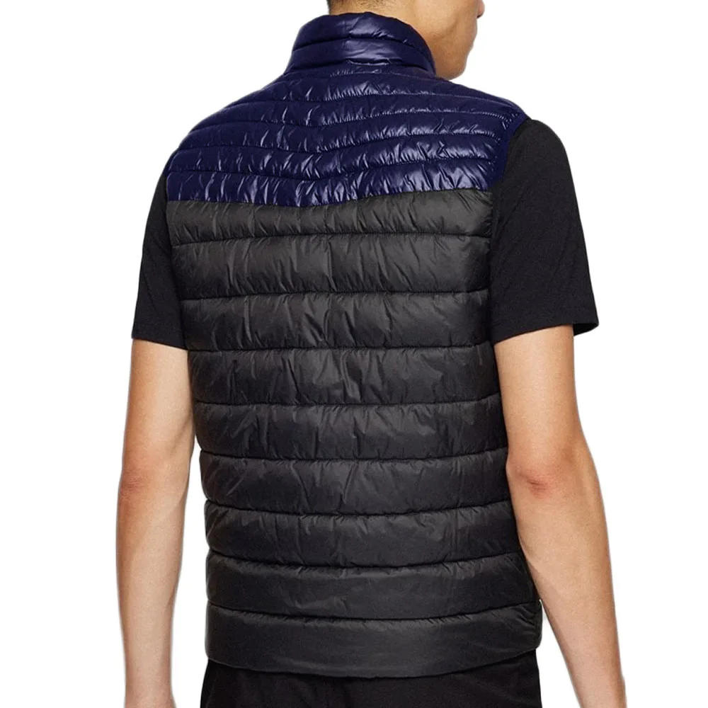 Custom Wholesale Best Quality Men black Windproof Puffer Jacket vest 100% polyester gilet Winter Warm Puffer Jacket waistcoat