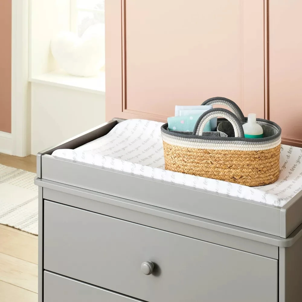 New Style Vietnam Straw Seagrass Woven Baskets Handmade Storage Hamper Rattan Clothing Organizer Wholesale Vintage Style