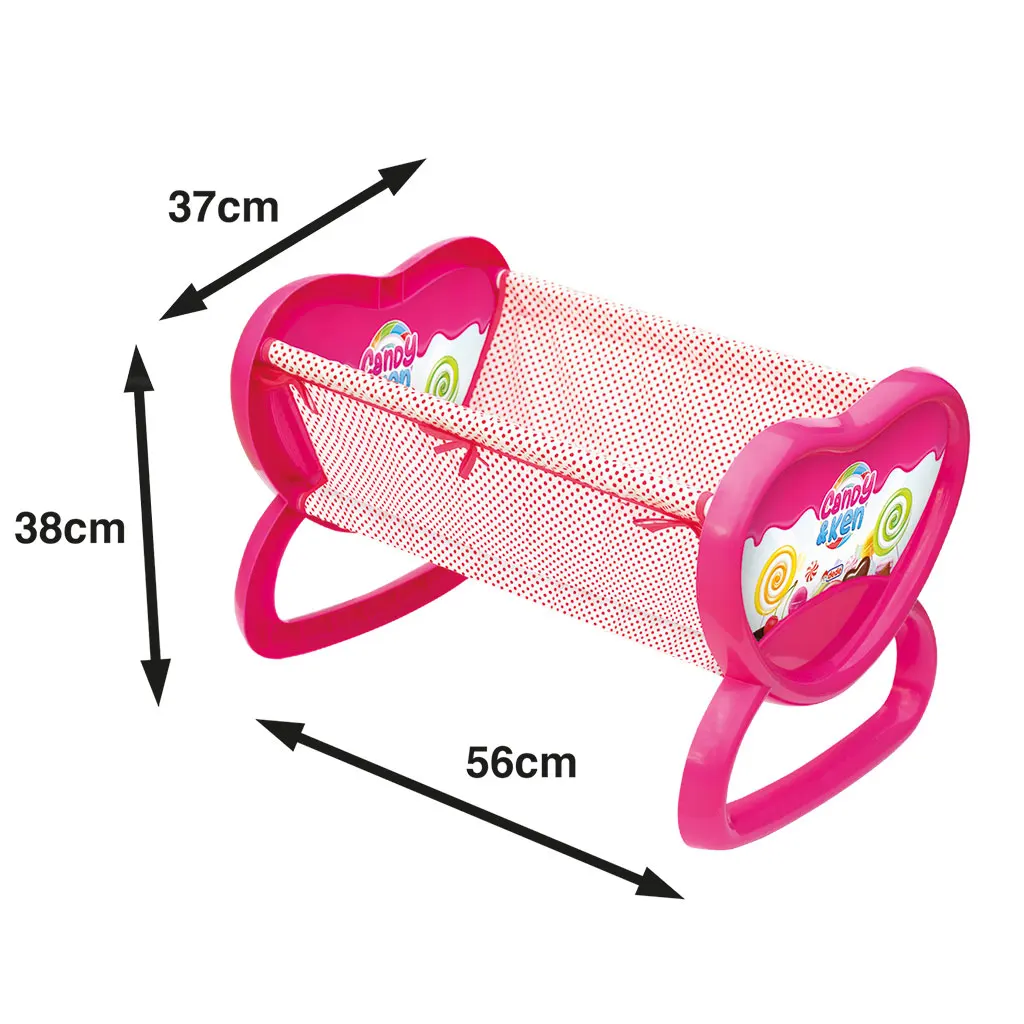 Candy And Ken Cradle Crib Educational Pretend Baby Bed Play set for Kids Doll Furniture Children Kids Baby Bedding Play Game Toy